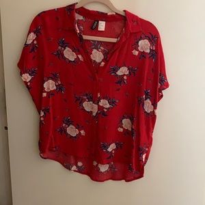 H&M floral button up